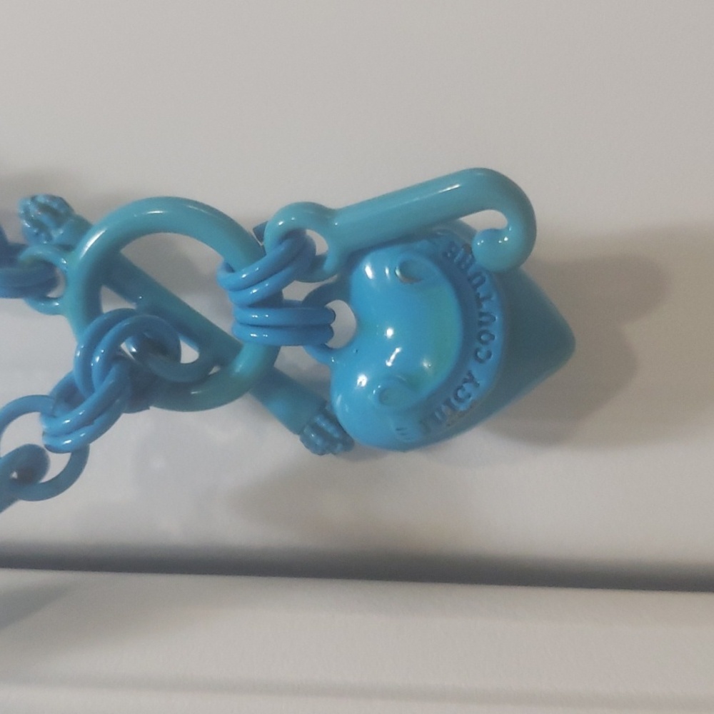 💙JUICY COUTURE Blue Enamel Necklace